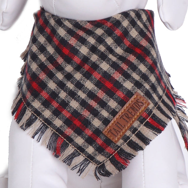 Red Plaid Frayed