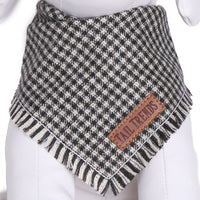 Grey Plaid Frayed