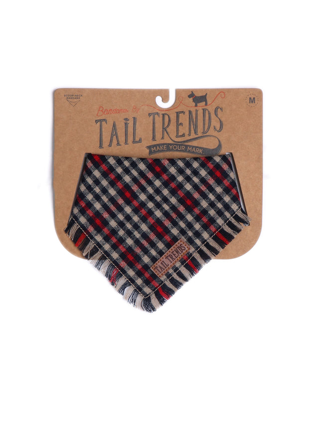 Red Plaid Frayed